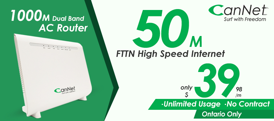 Signup Now with CanNet and Cut the Cost on FTTN Internet Plans up to $20/month (PROMOTION HAS ENDED)